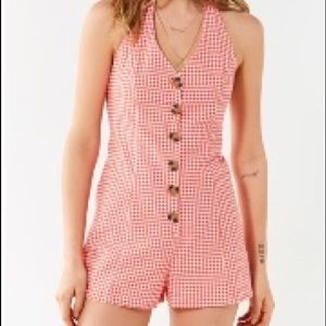 urban outfitters gingham romper
